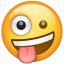 emoji de cara maluca U + 1F92A