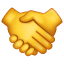 Stretta di mano emoji U + 1F91D