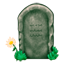 Headstone smiley U+1FAA6 Headstone smiley U+1FAA6