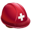 Casco da soccorritore U + 26D1