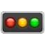 Traffic light horizontal U+1F6A5 Traffic light horizontal U+1F6A5
