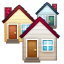 Apartment buildings emoji U+1F3D8 Apartment buildings emoji U+1F3D8