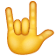 Segno ILY Whatsapp U + 1F91F