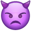 Faccina diavolo Whatsapp U + 1F47F