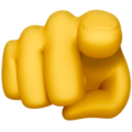 Pointing finger Whatsapp U+1FAF5 Pointing finger Whatsapp U+1FAF5