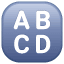 ABCD button U+1F520 ABCD button U+1F520