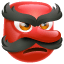 Simbolo Tengu rosso Whatsapp U + 1F47A