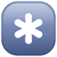 Asterisk button emoji U+2A Asterisk button emoji U+2A