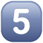 Button five symbol U+35 Button five symbol U+35