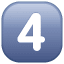 Four key symbol U+34 Four key symbol U+34