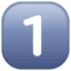 One key symbol U+31 One key symbol U+31