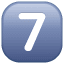 Seven key symbol U+37 Seven key symbol U+37