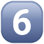 Button 6 symbol U+36 Button 6 symbol U+36