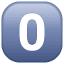 Zero key symbol U+30 Zero key symbol U+30