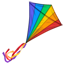 Kite smiley U+1FA81 Kite smiley U+1FA81