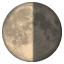 Waning half moon U+1F317 Waning half moon U+1F317