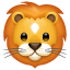 Lion face Emoji U+1F981 Lion face Emoji U+1F981