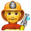 Smiley pompiere maschio U + 1F468 U + 1F692