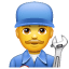 Emoji meccanico maschio U + 1F468 ‍U + 1F527