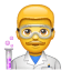 Cientista masculino emoji U + 1F468 U + 1F52C