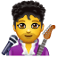Cantante maschio emoji U + 1F468 U + 1F3A4