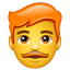 Uomo dai capelli rossi U + 1F468 U + 1F9B0
