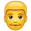 Uomo emoji Whatsapp U + 1F468