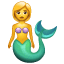 Emoji sirena U + 1F9DC