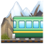 Train through mountains Whatsapp U+1F69E Train through mountains Whatsapp U+1F69E