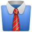 Camicia con cravatta emoji U + 1F454