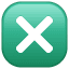 Cross mark symbol U+274E Cross mark symbol U+274E