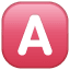 Button A symbol U+1F170 Button A symbol U+1F170