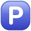 Parking symbol U+1F17F Parking symbol U+1F17F