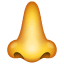 Nariz Emoji U + 1F443