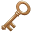 Antique key emoji U+1F5DD Antique key emoji U+1F5DD