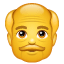 Emoji de homem velho U + 1F474