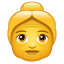 Emoji de vovó U + 1F475