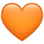 Orange heart emoji U+1F9E1