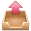 Out-tray emoji U+1F4E4 Out-tray emoji U+1F4E4
