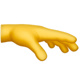 Hand grabs something emoticon U+1FAF3 Hand grabs something emoticon U+1FAF3
