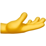 Hand with palm up symbol U+1FAF4 Hand with palm up symbol U+1FAF4
