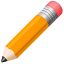 Pencil smiley U+270F Pencil smiley U+270F