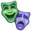 Performing arts Emoji U+1F3AD Performing arts Emoji U+1F3AD