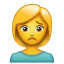 Persona accigliata Emoji U + 1F64D