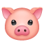Pig head pig face emoji U+1F437 Pig head pig face emoji U+1F437