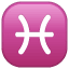 Pisces zodiac sign U+2653 Pisces zodiac sign U+2653