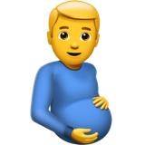 Pregnant man Emoji U+1FAC3 Pregnant man Emoji U+1FAC3