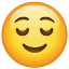 Smiley è sollevato Whatsapp U + 1F60C