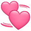 Two hearts circling emoji U+1F49E Two hearts circling emoji U+1F49E