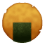Rice cracker seaweed leaf emoji U+1F358 Rice cracker seaweed leaf emoji U+1F358
